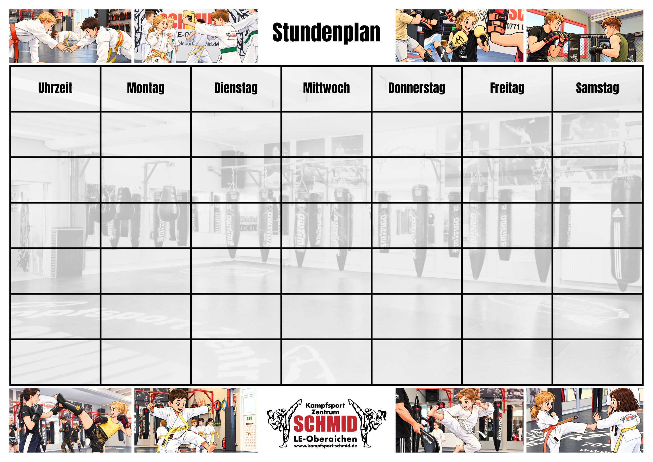 Kampfsport Zentrum Schmid Stundeplan